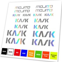 스키헬멧 KASK MOJITO 자전거 헬멧 스티커 데칼 비닐 다이 컷, [06] green