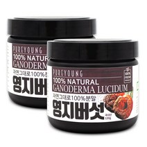 퓨어영 국산 영지버섯 분말 120g 가루 영지버섯차, 2통