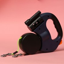 강아지 듀얼 트윈줄 두마리 산책 리드줄, 네이비(듀얼리드줄)