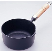 이와츄 Iwachu 냄비 프라이팬 (나무 손잡이 포함) 16cm, 블랙, 사이즈 34×17×H12cm