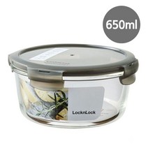 LL 유로 오븐 용기 원형 650ml 1P 글라스 밀폐 통 도시락통 보관 오븐 유리 렌지 사각, 별하 본상품