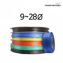파워튜브코리아 열수축튜브 롤 9~28mm, 12mm, 흰색, 1개