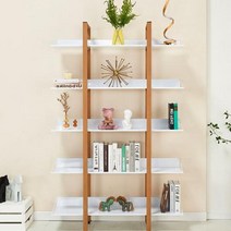 수납책장 벽책장 거실책꽂이 CZ313 스틸 5단 3colors 서재장 좁은 아이방, 골드