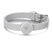 패션팔찌 10 개/몫 색 DIY 18 미리메터 스냅 Bracelets Candy 실리콘 고무 Snap 보석 대 한 어린이 Charm Button bracelet NN-713 x