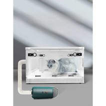 강아지 고양이 산소방 반려동물 산소 케이지 가정용, L 세트