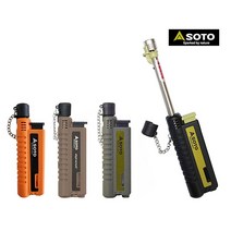 SOTO 소토 ST-480C (슬라이드 가스 토치 신형) 캠핑 터보 라이터, 오렌지