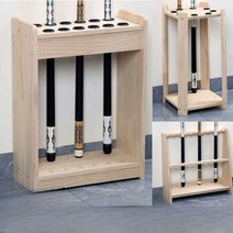 당구대 홀더 큐대 거치대 당구장 스탠드 랙 꽂이 선반, 정사각형 8홀(블랙우드)