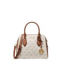 마이클코어스 Michael Kors Ayden 미디엄 로고와 인조 가죽 사첼 바닐라