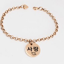 황금률 더블링 강아지 인식표 고양이 이름표 목걸이, XS, 로즈골드