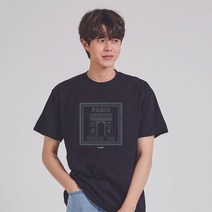 E-An스토리 패션 키밍 파리 귀여운 반팔티 그래픽