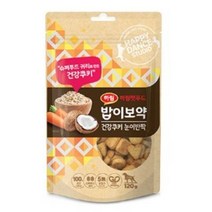 밥이보약 하림펫푸드 건강쿠키 눈이반짝 강아지 간식 120g, 귀리 + 당근 + 코코넛, 1개
