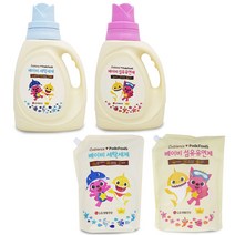 (디앤티) 유아세탁세제 순한세탁세제 신생아세제 유아섬유유연제 신생아섬유유연제, LG 핑크퐁 베이비세탁세제 리필2.2리터