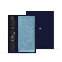 송월타월 타월우산 SW콤보세트 02, 1개, 회색우산+연베이지수건