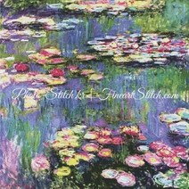 포토스티치 십자수명화도안-수련 2 /Claude Monet