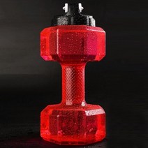 무게조절덤벨세트 무게조절덤벨2kg 무게조절아령 2200ML 물 아령 컵 대용량 피트니스 홈 체육관 사무실 여, 04 빨간