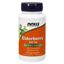 나우푸드 엘더베리 500mg 식물성 60캡슐, 60개, 1개