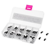 JC 100pcs 10 크기 세라믹 낚싯대 가이드 팁 탑 아이 링 라인 수리 키트