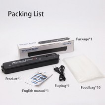 업소용 가정용 진공포장기90W Kitchen Food Vacuum Sealer 220V/110V Automatic Commercial Household Pack, [01] Black, [02] 미국 플매트 카펫 러그