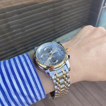 저렴한 남성 럭셔리 정장 케쥬얼 아날로그 메탈 손목 시계 워치 로즈골드 실버