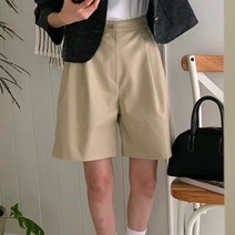 보기엘 러프 레더 반바지팬츠