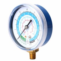 새로운 블루 에어컨 R404 R134A R22 냉매 저압 게이지 PSI kpa용, 한개옵션0