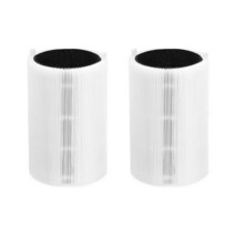Blueair Blue Pure 411/411 및 3210 공기 청정기 필터 활성탄 용 교체 2 개, [01] white