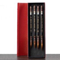 문항명필 고급 서예 캘리그라피 동양화 붓 낭호필 세트, 4종