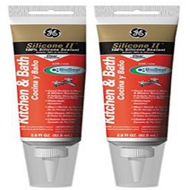 Momentive Performance Materials GE Silicone GE284 Clear Kitchen Bath S Caulk (Pack of 2), 1