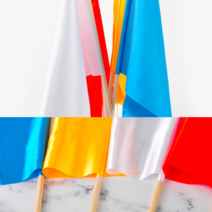 청기백기 깃발 게임 용품 응원 배너 세트 대형 큰, 레드