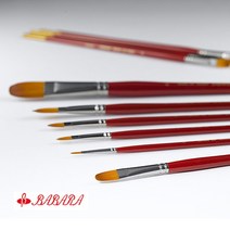 바바라 유화/아크릴겸용붓 20F 낱자루, 16호