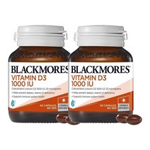 Blackmores 블랙모어스 비타민d3 1000IU 본 헬스 면역 Vitamin D3 1000IU Bone Health Immunity 60정, 2개