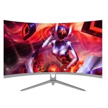 32인치 컴퓨터 모니터 LCD 곡면 화면 데스크탑 게이밍, 20인치 75HZ 네로우 보더 블랙