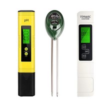 TOP PH Meter 3 In 1 Garden Soil Test Kit TDS PPM Meter Soil Test Kit For Indoor/Outdoor Plants Pl, 한개옵션0