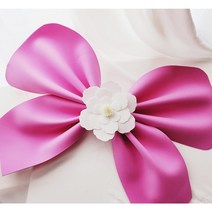 (완제품 12시주문시 당일출고)나비리본 발렌타인 장식리본 대왕리본 가게 인테리어 장식, 넓이15cm, 흰색