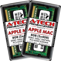 A-Tech 16GB (2 x 8GB) PC3-8500 DDR3 1066/1067 MHz RAM 맥북 (2010년 중반 13인치) 프로 중반) 아이맥 (2009년 후반 27인, 8GB Kit (2x4GB)