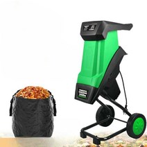 나뭇가지 파쇄기 목재 분쇄기 톱밥 머신 낙엽 잔가지, 2400W 분쇄기 + 20m 전선