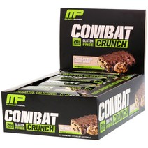 MusclePharm Combat Crunch 초콜릿 칩 쿠키 도우 바 12개 각 63g