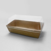 샌드위치 도시락 이중트레이 일회용 세트 직사각 크라프트 JP-24 제이팩 [100ea], 100개입×1