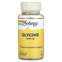 Solaray 글라이신 1 000mg 베지 캡슐 60정