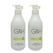 암웨이 G&H 리프레쉬+바디밀크 400ml X 2개, 1개