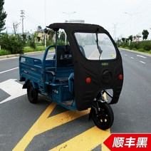 천막 택배 트럭 농업용운반차 전동 삼륜차, 단일상품개, 블랙