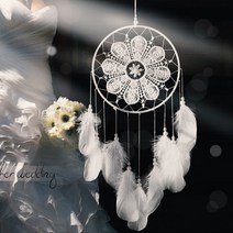 뭐였지 행운 드림캐쳐 대형 인테리어 홈 인테리어, 화이트