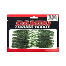 다미끼 DAMIKI 리치테일 5인치 워터멜론 우럭 광어 루어 다운샷 웜 광따웜, 204.MOTOR OIL RED
