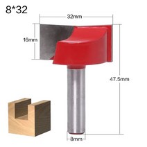 엔드밀 드릴밀 Vack 8mm 청소 바닥 라우터 비트 나무 조각 비트 솔리드 초경 cnc 밀링 커터 엔드 밀 목공 도구 30mm 32m, 빨간색 8x32mm