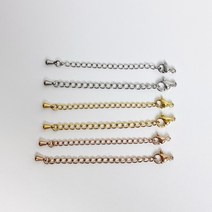 [DB1-005-2] 써지컬스틸 부자재 팔찌 목걸이 연장체인 조정자 악세사리 DIY 재료