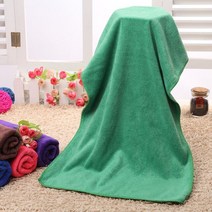 마이크로 화이버 35X75CM 드라이 헤어 타올 헤어 살롱 이발소 미용실 바오 터우 타올 땀 스팀 룸 욕실 흡수 타월, 초록