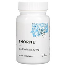 쏜리서치 아연 피콜리네이트 30 mg 60 캡슐, 30mg, 60 카운트