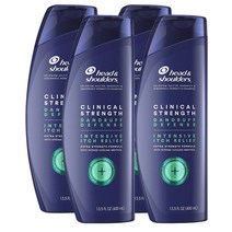 헤드앤숄더 클리니컬 스트렝스 인텐시브 잇치 릴리프 비듬 샴푸 400ml 4개