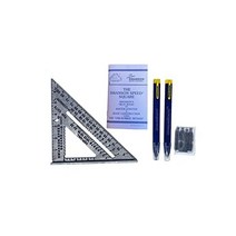 SWANSON Tool Co. Inc SW1201K 밸류 팩 7인치 스피드 스퀘어 및 빅 12 스피드 스퀘어레이아웃 바 없음는 Blue Book과 함께 배송됩니다., Speed Square Pencils Value Pac, Speed Square