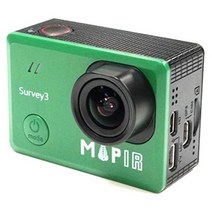 MAPIR Survey3W NDVI 매핑 카메라 RGN 레드 + 그린 + 근적외선 필터 3.37mm f 2.8 비 왜곡 광각 GPS 터치 스크린 2K 12MP HDMI WiFi PWM 트리거 드론 마운트